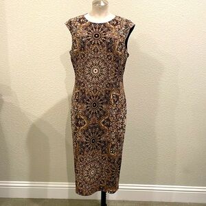 Size 14 Cap Sleeve Midi Dress
